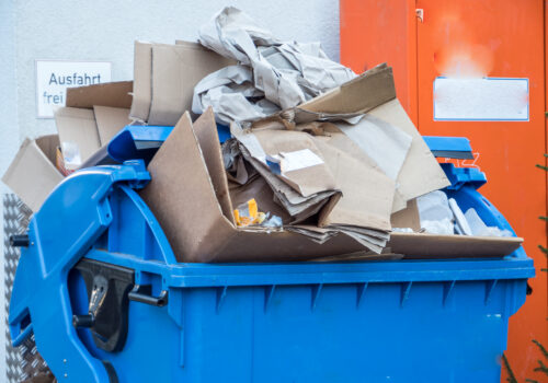 Papiercontainer Recycling, Foto: Adobe Stock