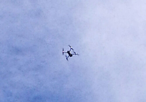 Drohne im Anflug, Foto: Wohnungsgesellschaft Freital mbH